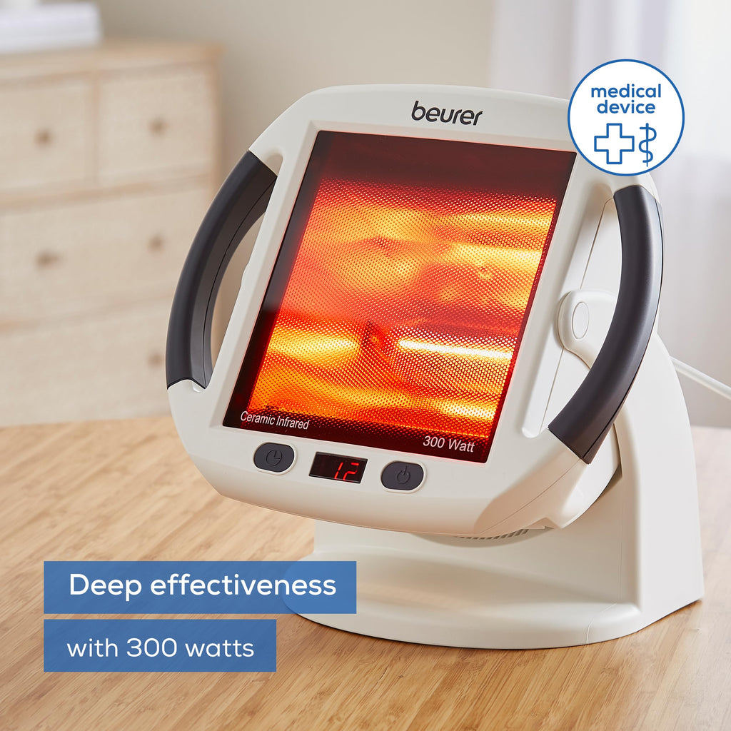 Beurer IL50 Infrared Heat Lamp 300W Medical Device for Muscle Pain Relief and Cold Treatment with UV Blocker and Adjustable Timer - Very Good