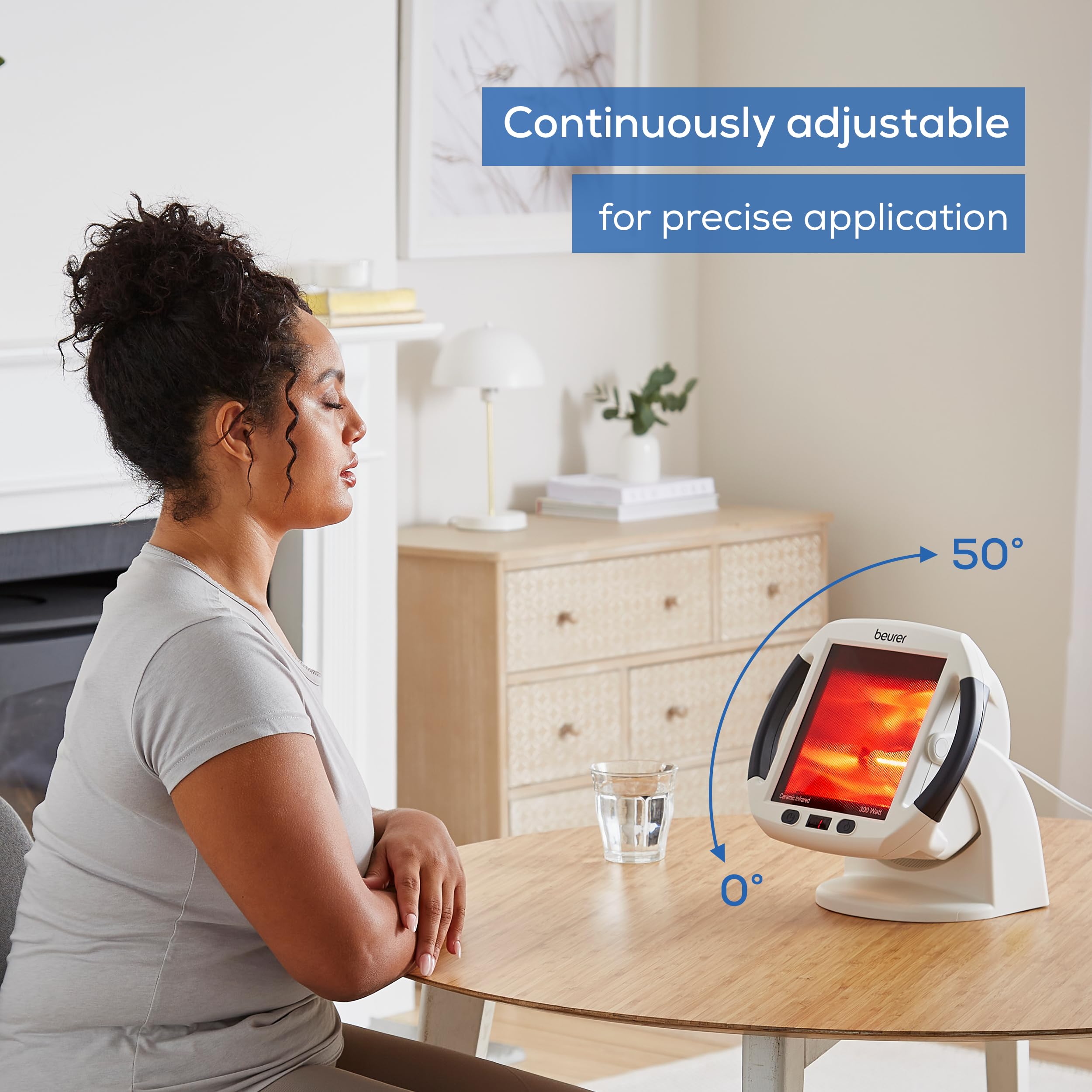 Beurer IL50 Infrared Heat Lamp 300W Medical Device for Muscle Pain Relief and Cold Treatment with UV Blocker and Adjustable Timer - Very Good