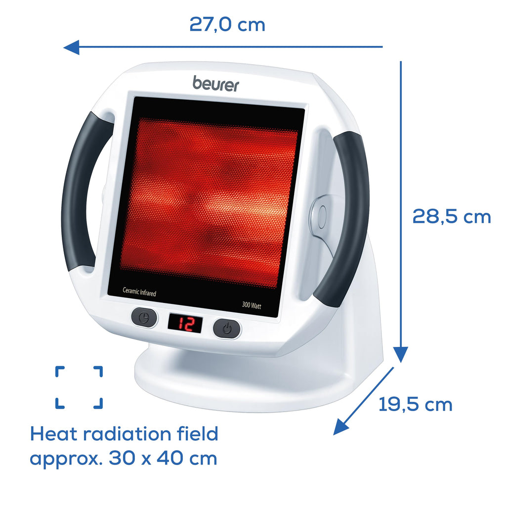 Beurer IL50 Infrared Heat Lamp 300W Medical Device for Muscle Pain Relief and Cold Treatment with UV Blocker and Adjustable Timer - Very Good