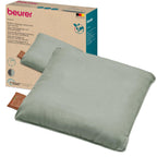 Beurer MG 139 Massage Pillow with Heat Function Wireless Shiatsu Cushion 40 x 40 cm Recycled Material Machine Washable Cover Beige - Like New