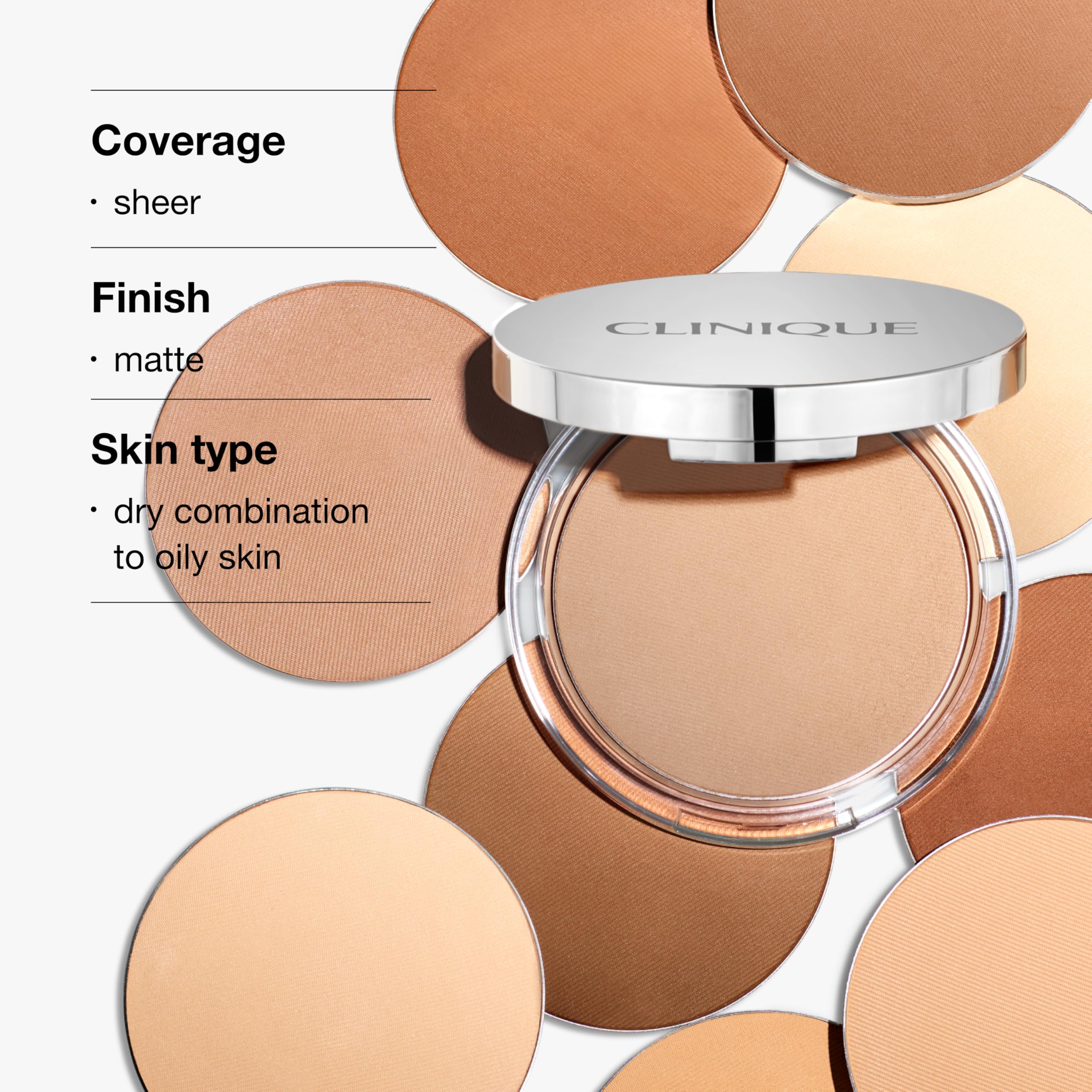 Clinique Stay-Matte Sheer Pressed Powder For Oily Skin Types | Matte Finish + Minimises Shine