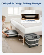 Comfier Electric Foot Spa Massager with Heat and Automatic Rolling Massage 180 Degree Water Spray LED Display Pedicure Bath Tub Home Spa - Like New