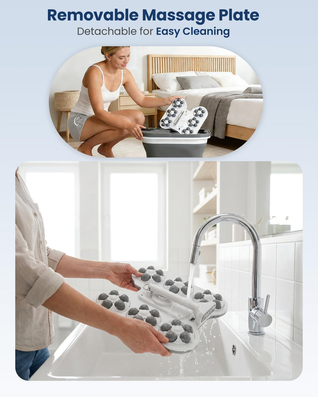 Comfier Electric Foot Spa Massager with Heat and Automatic Rolling Massage 180 Degree Water Spray LED Display Pedicure Bath Tub Home Spa - Like New