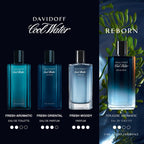 Davidoff Cool Water Intense Eau de Parfum for Men 75ml Spray Oriental Fragrance with Green Mandarin Coconut Water and Amber Accord