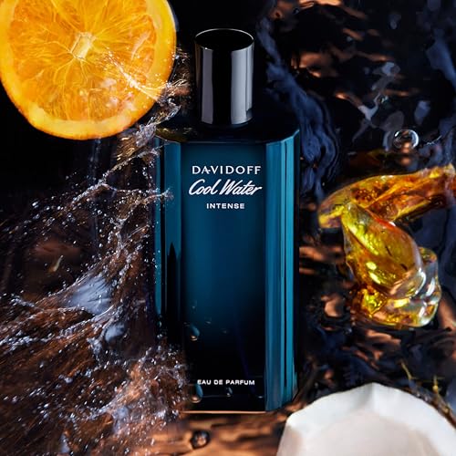 Davidoff Cool Water Intense Eau de Parfum for Men 75ml Spray Oriental Fragrance with Green Mandarin Coconut Water and Amber Accord