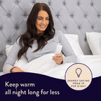 Dreamland Sleep Tight Heated Underblanket Double 150 x 120cm Electric Blanket with 6 Heat Settings Timer and Auto Shut Off Machine Washable - Damaged Box