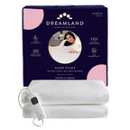Dreamland Sleep Tight Heated Underblanket Double 150 x 120cm Electric Blanket with 6 Heat Settings Timer and Auto Shut Off Machine Washable - Damaged Box