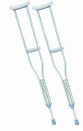Drive Devilbiss Aluminium Underarm Crutches Adult Size 114cm to 134cm Adjustable Height Lightweight Walking Aids Pair - Like New