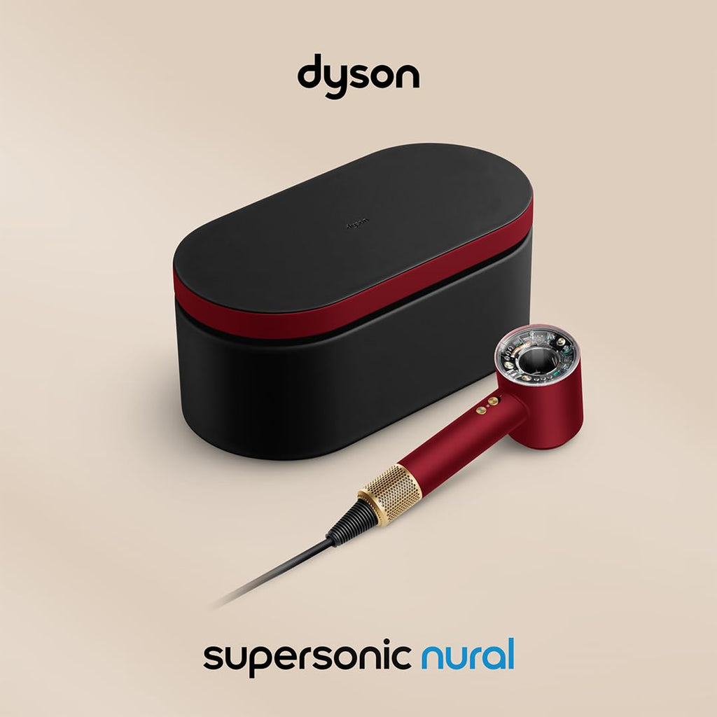 Dyson Supersonic Nural Hair Dryer Vinca Blue and Topaz Intelligent Sensors Scalp Protect Mode Professional Ionic Blow Dryer with Attachments - Damaged Box