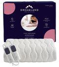 Dreamland Cosy Dreamer Electric Underblanket King Size Italian Cotton Heated Mattress Protector with Intelliheat 6 Settings and Auto Shut