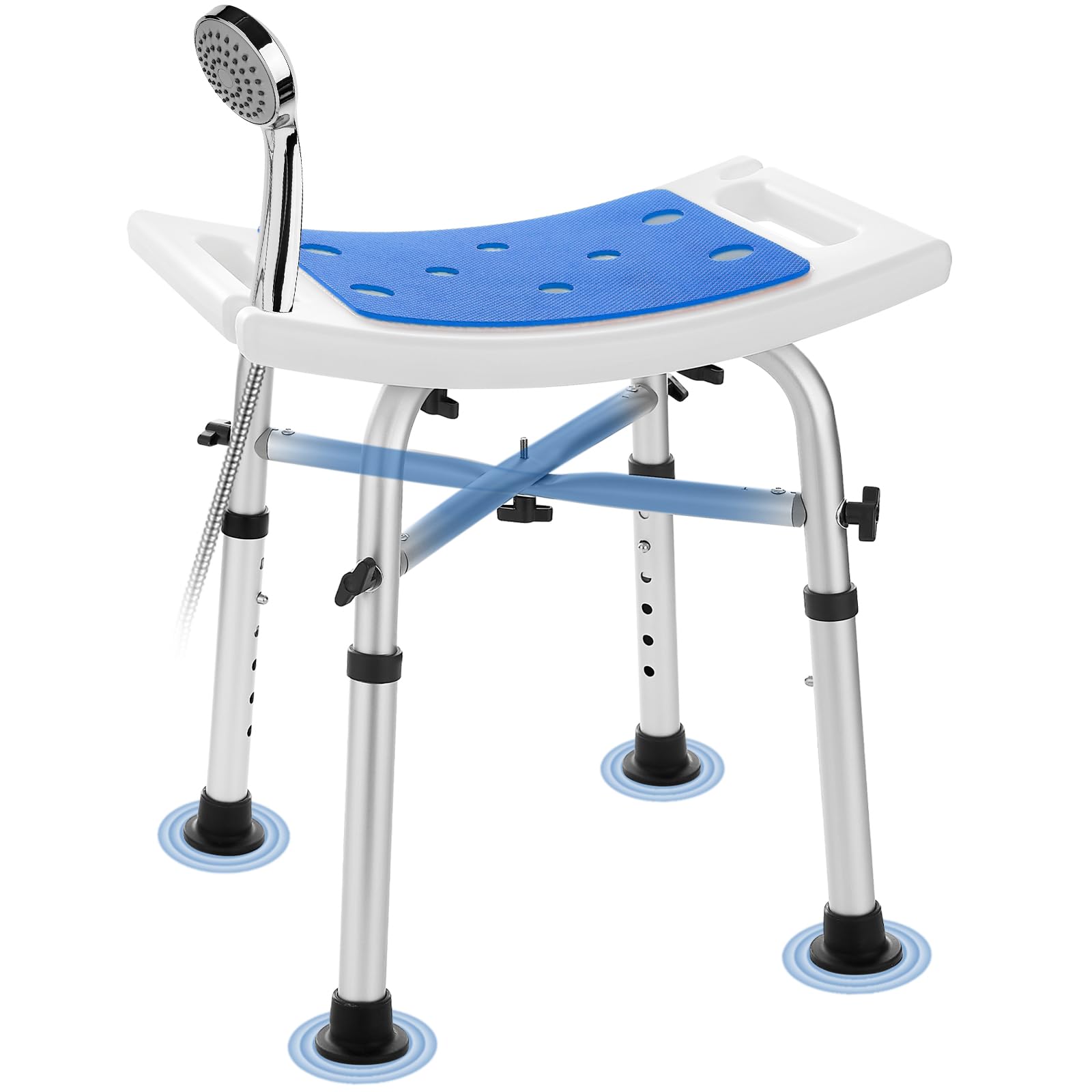 Drive DeVilbiss Folding Bath and Shower Bench with Backrest Height Adjustable Medical Safety Seat for Elderly and Disabled White B009DZPN6Y - Like New