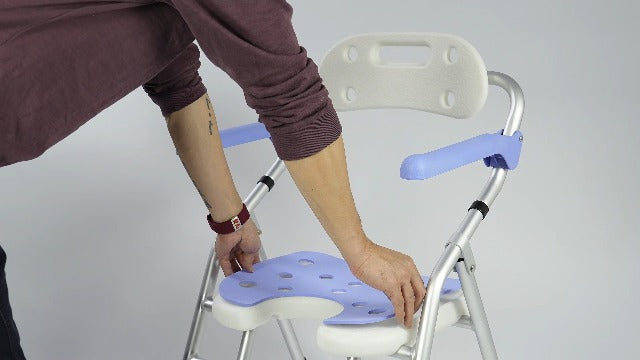 Drive DeVilbiss Folding Bath and Shower Bench with Backrest Height Adjustable Medical Safety Seat for Elderly and Disabled White B009DZPN6Y - Like New