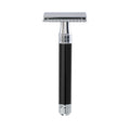 Edwin Jagger DE86 Classic Double Edge Safety Razor Imitation Ebony Black Handle Eco-Friendly Reusable Shaving Razor for Men and Women - Like New