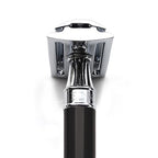 Edwin Jagger DE86 Classic Double Edge Safety Razor Imitation Ebony Black Handle Eco-Friendly Reusable Shaving Razor for Men and Women - Like New
