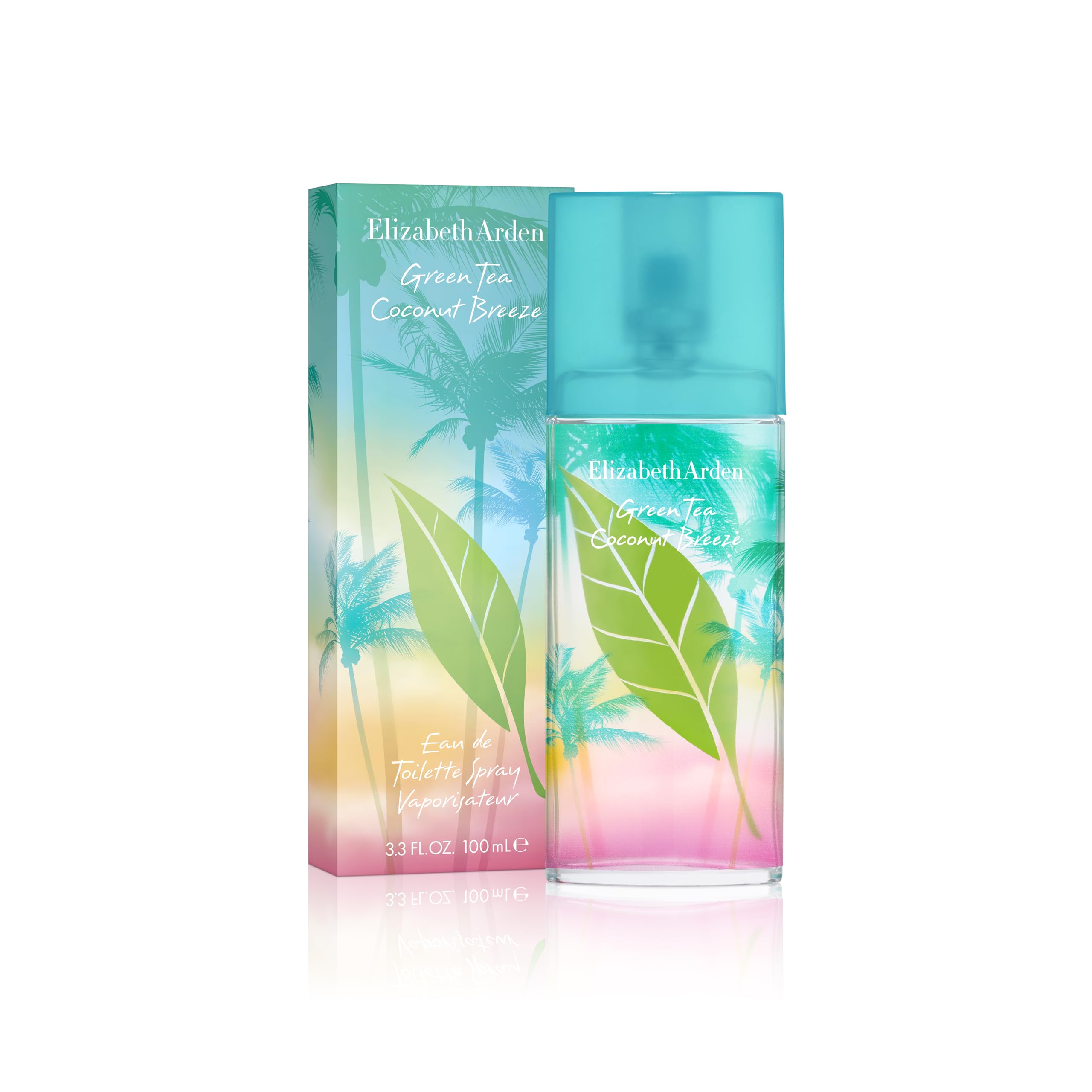 Elizabeth Arden Green Tea Coconut Breeze Eau de Toilette Spray (100ml) Citrus, Floral & Fruity Fragrance, Luxury Perfume for Women - Damaged Box
