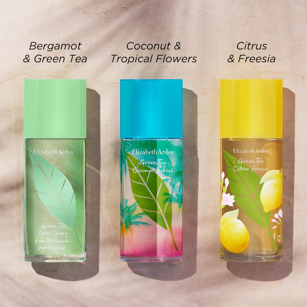 Elizabeth Arden Green Tea Coconut Breeze Eau de Toilette Spray (100ml) Citrus, Floral & Fruity Fragrance, Luxury Perfume for Women - Damaged Box