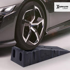 Durhand Car Ramps 2.5 Ton Capacity Heavy Duty Motorhome Levelling Ramps Portable Plastic Vehicle Lift for Garage and Workshop Black 2 Pack - Damaged Box