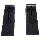 Durhand Car Ramps 2.5 Ton Capacity Heavy Duty Motorhome Levelling Ramps Portable Plastic Vehicle Lift for Garage and Workshop Black 2 Pack - Damaged Box