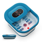 Comfier Foot Spa Massager with Heat Bubbles and Vibration, Heated Foot Bath with Temperature Control, Pedicure Pumice Stone, Black - Damaged Box