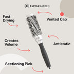 Essential Blowout Classic - Silver - 35 - Fast Drying, Anti-Static, Volume on Medium Hair