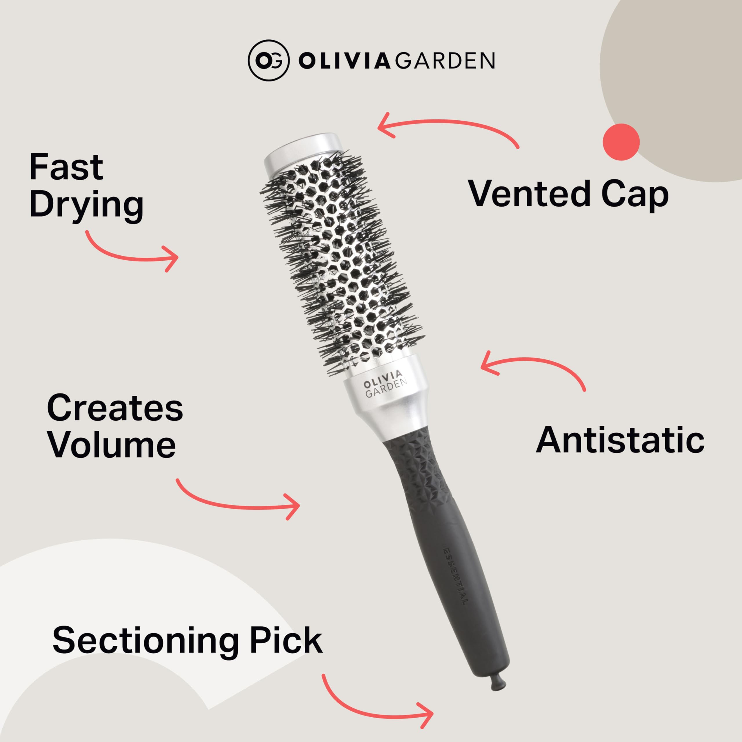 Essential Blowout Classic - Silver - 35 - Fast Drying, Anti-Static, Volume on Medium Hair