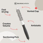 Essential Blowout Classic - Silver - 15 - Fast Drying, Anti-Static, Volume on Short Hair