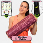 Foam Roller Muscle Massage EVA Foam Roller 45x15cm Medium Density for Yoga Pilates Physical Therapy and Back Pain Relief Recovery Roller - Damaged Box