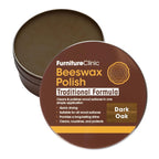 Furniture Clinic Dark Oak Beeswax Polish 200ml Wood Wax Furniture Restorer and Natural Surface Protector