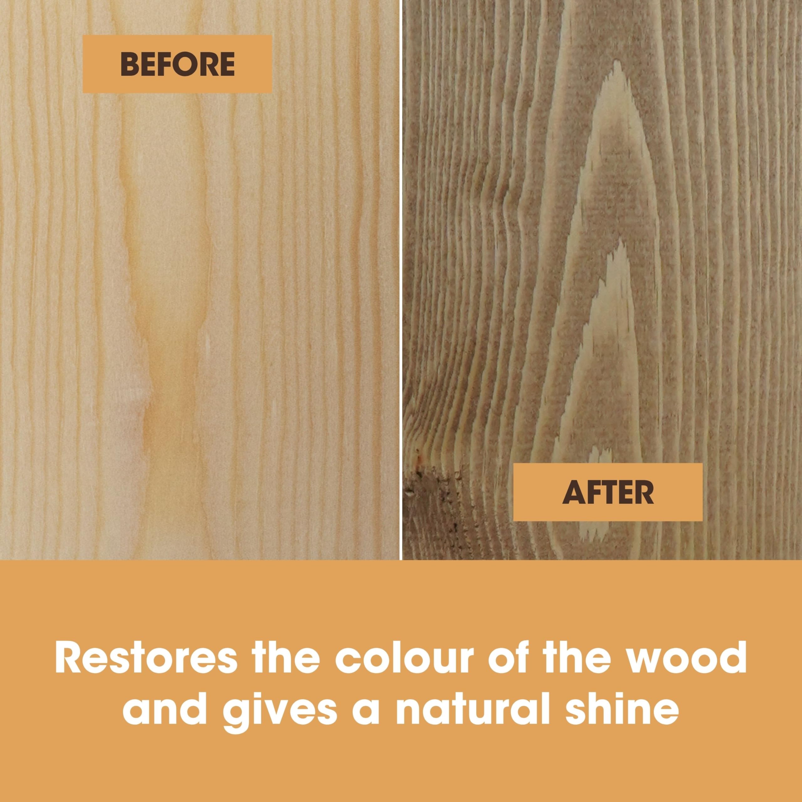 Furniture Clinic Dark Oak Beeswax Polish 200ml Wood Wax Furniture Restorer and Natural Surface Protector