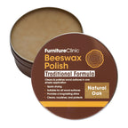 Furniture Clinic Dark Oak Beeswax Polish 200ml Wood Wax Furniture Restorer and Natural Surface Protector