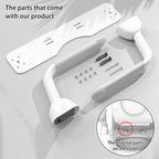 Heuffe Toilet Safety Rails Folding Support Frame Heavy Duty Grab Bars with Arms for Elderly and Disabled Adjustable Height Bathroom Aid
