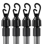 Heavy Duty Telescopic Washing Line Prop 2.6m Galvanised Steel Extendable Clothesline Support Pole Outdoor Laundry Drying 2 Pack - Very Good