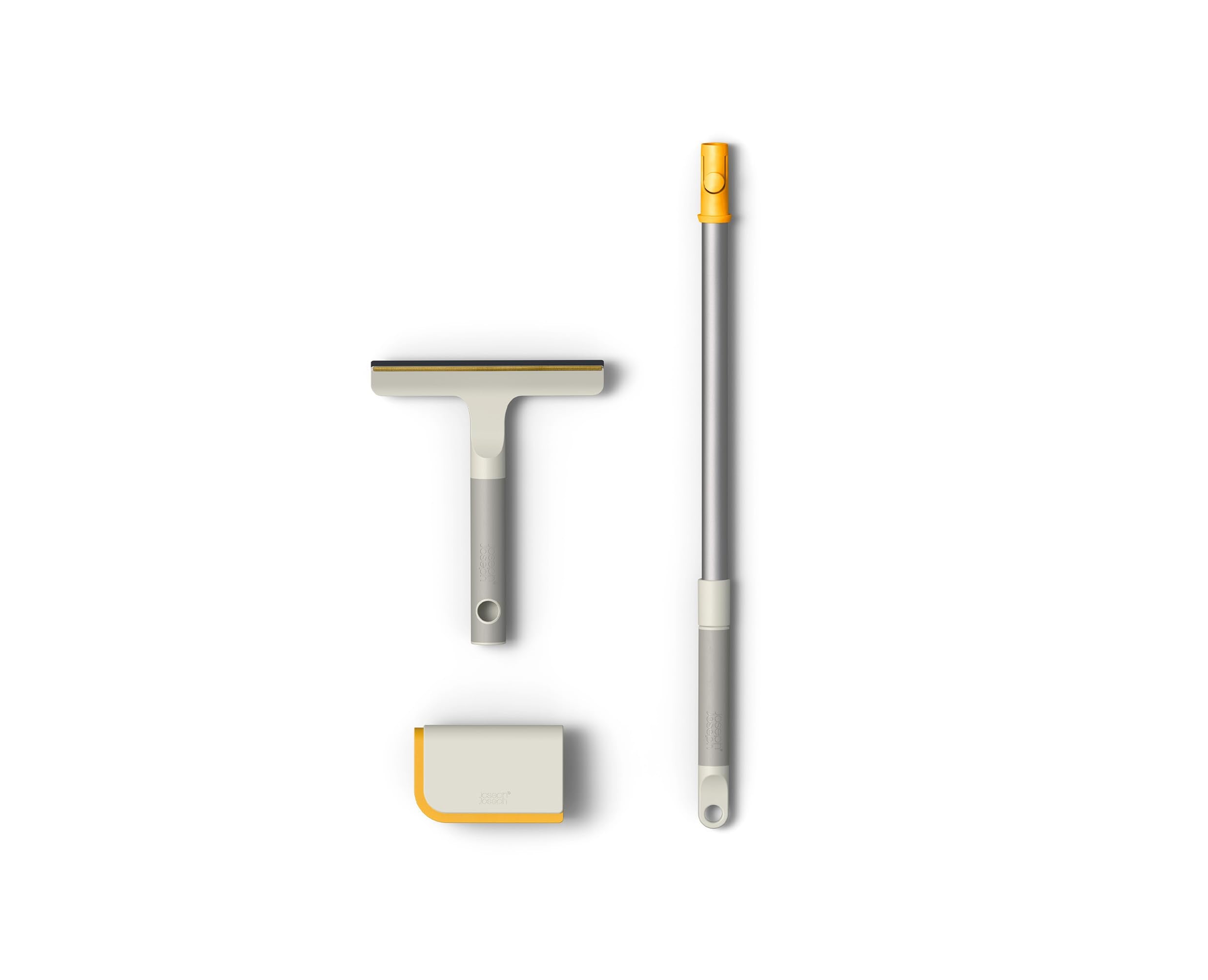 Joseph Joseph CleanTech 3-Piece Pet Hair Removal Tool Set, Manual Rake for Carpets and Upholstery with Extension Pole, Grey and Blue - Very Good