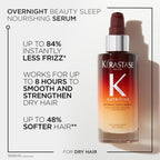 K'erastase Nutritive Nourishing Hair Serum with Niacinamide, Overnight Leave-In Treatment for Dry Hair, Lightweight and Non-Greasy, 8H Magic Night Serum, 90 ml