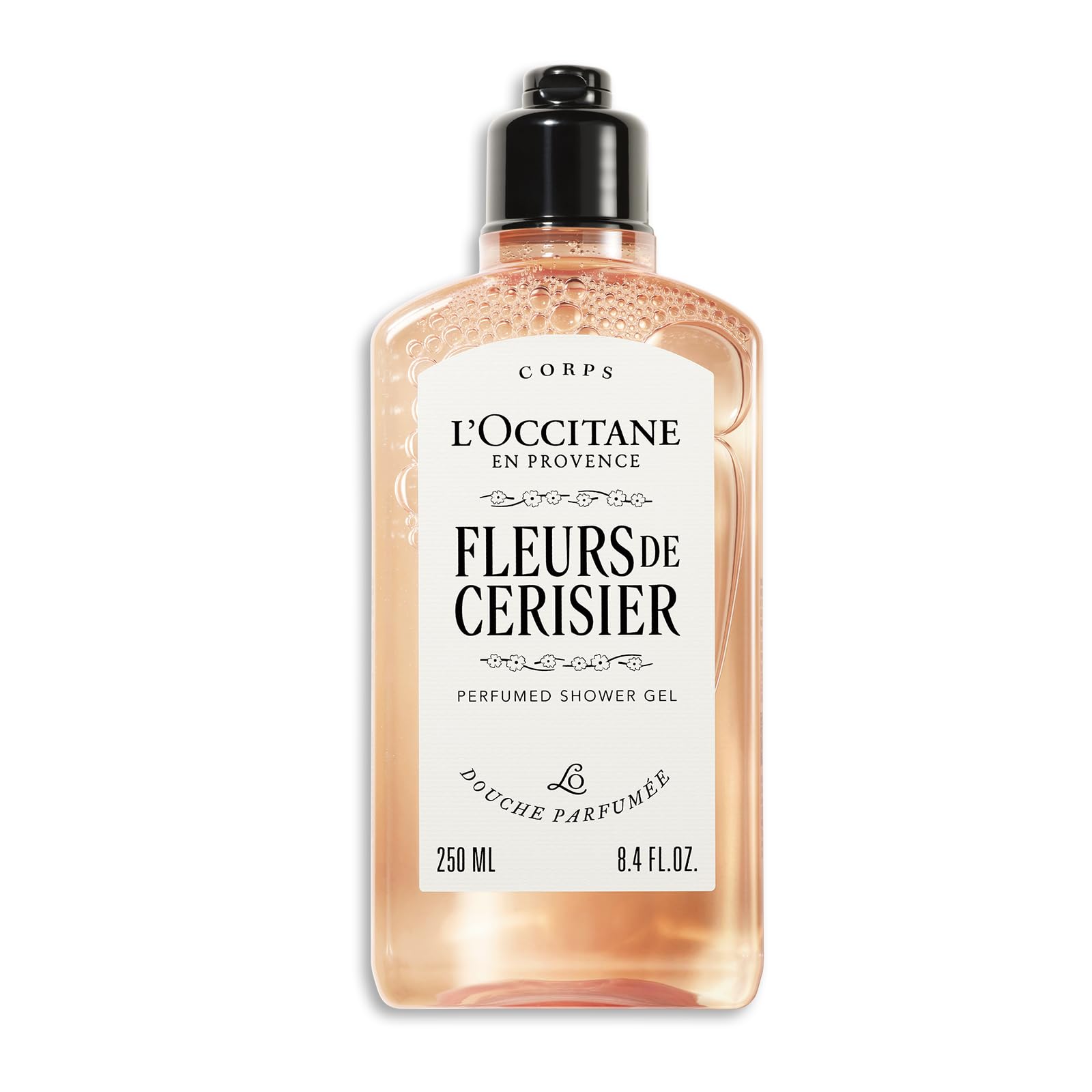 L'OCCITANE - Fleurs de Cerisier (Cherry Blossom) Shower Gel Refill - 500 ml - Fruity, floral and musky fragrance - Made in France