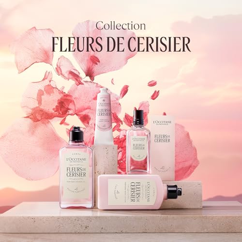 L'OCCITANE - Fleurs de Cerisier (Cherry Blossom) Shower Gel Refill - 500 ml - Fruity, floral and musky fragrance - Made in France