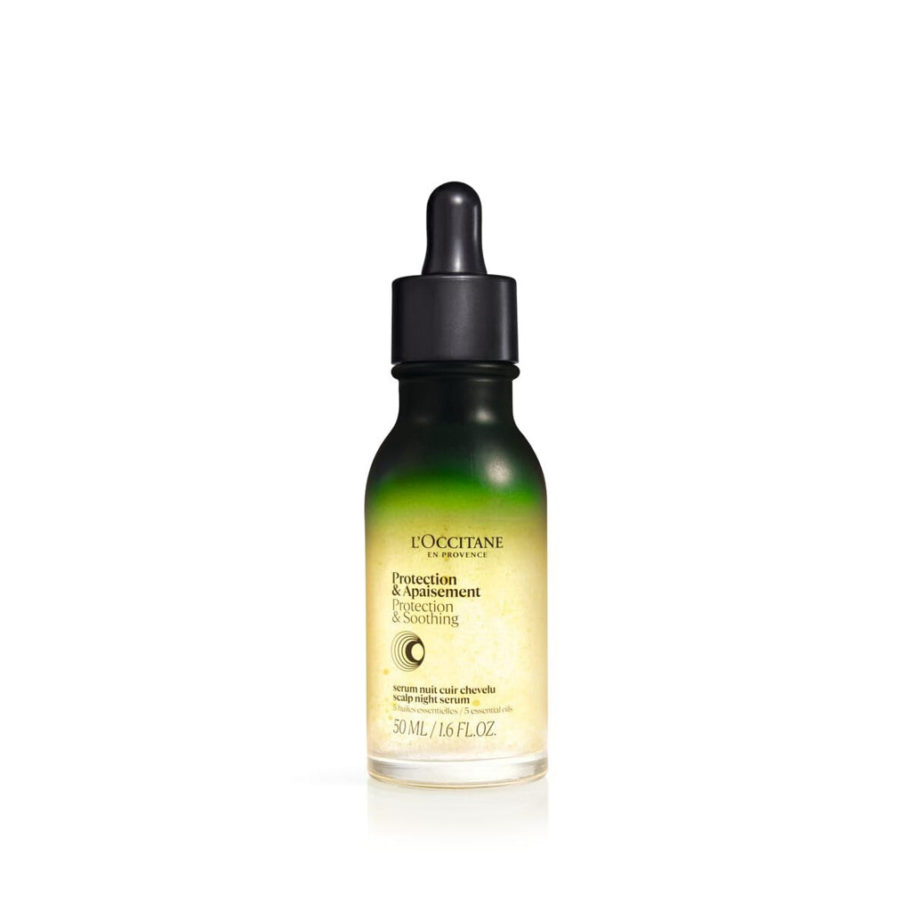 L'OCCITANE Scalp Night Serum 50ml, Leave-In Overnight Scalp Treatment for Stronger, Healthier Hair, With Essential Oils, Luxury & Clean Beauty Haircare for All Hair Types - Damaged Box