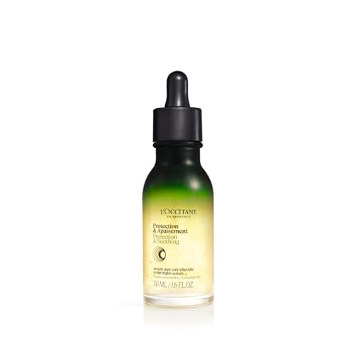 L'OCCITANE Scalp Night Serum 50ml, Leave-In Overnight Scalp Treatment for Stronger, Healthier Hair, With Essential Oils, Luxury & Clean Beauty Haircare for All Hair Types - Damaged Box