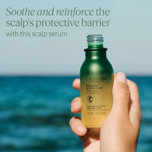 L'OCCITANE Scalp Night Serum 50ml, Leave-In Overnight Scalp Treatment for Stronger, Healthier Hair, With Essential Oils, Luxury & Clean Beauty Haircare for All Hair Types - Damaged Box