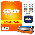 Gillette Fusion5 Men's Razor Blades Pack of 8 Refills - 5 Anti-Friction Blade Replacement Cartridges with Precision Trimmer - Bulk Pack