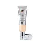 IT Cosmetics CC+ Cream SPF 50+ Full-Coverage CC Foundation, Hydrating Skincare, With Hyaluronic Acid, Niacinamide & Vitamin E for a Radiant Finish, Your Skin But Better, Shade: Light, 32ml - Damaged Box