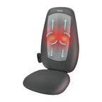 HoMedics ShiatsuMax 2.0 Back and Shoulder Massager with Heat Deep Kneading Massage Chair Cover Adjustable Headrest Grey BGS-3000-GB - Damaged Box