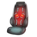 HoMedics ShiatsuMax 2.0 Back and Shoulder Massager with Heat Deep Kneading Massage Chair Cover Adjustable Headrest Grey BGS-3000-GB - Damaged Box