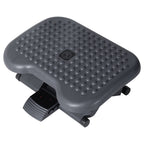 Homcom Adjustable Office Footrest Ergonomic Under Desk Foot Rest Platform with Tilting Angle and Height Adjustment Charcoal Grey - Very Good