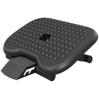 Homcom Adjustable Office Footrest Ergonomic Under Desk Foot Rest Platform with Tilting Angle and Height Adjustment Charcoal Grey - Very Good