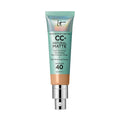 IT Cosmetics Full Coverage Foundation, Natural Matte, Made with Hyaluronic Acid, SPF 40 Protection, Your Skin But Better CC+, Shade: Neutral Tan, 32ml
