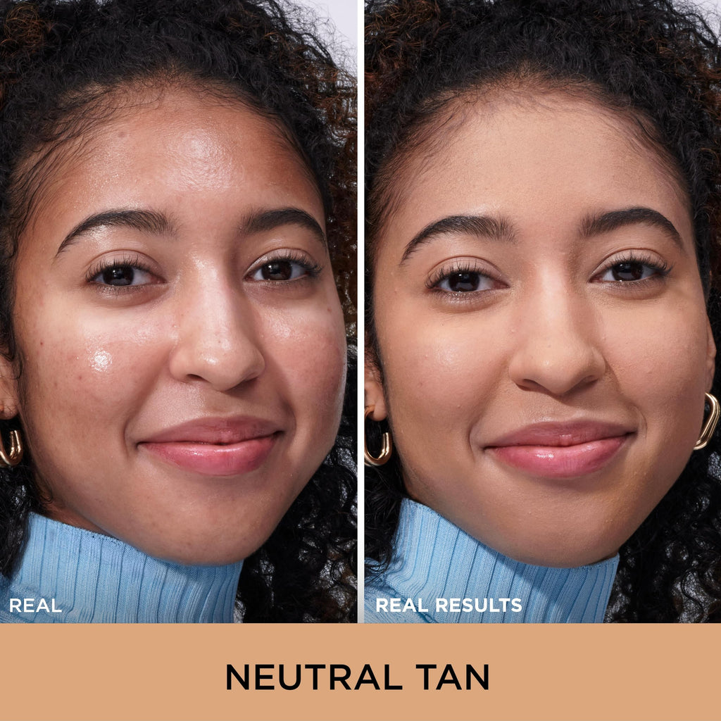 IT Cosmetics Full Coverage Foundation, Natural Matte, Made with Hyaluronic Acid, SPF 40 Protection, Your Skin But Better CC+, Shade: Neutral Tan, 32ml