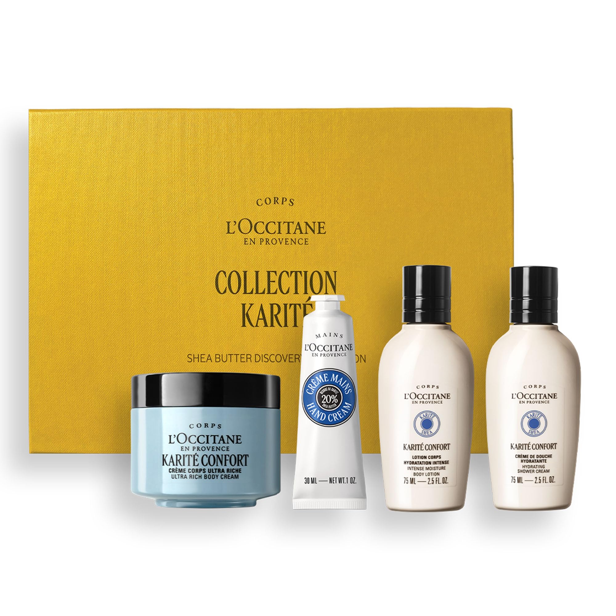 L'OCCITANE Voyage en Provence Travel Collection, Premium & Clean Beauty Bath & Body Gift Set for All Skin Types - Damaged Box