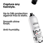 L'Or'eal Professionnel Tecni.ART Fix Anti-Frizz Fixing Hairspray, Controls the Look of Frizz, Suitable for All Hair Types, 250ml - Very Good
