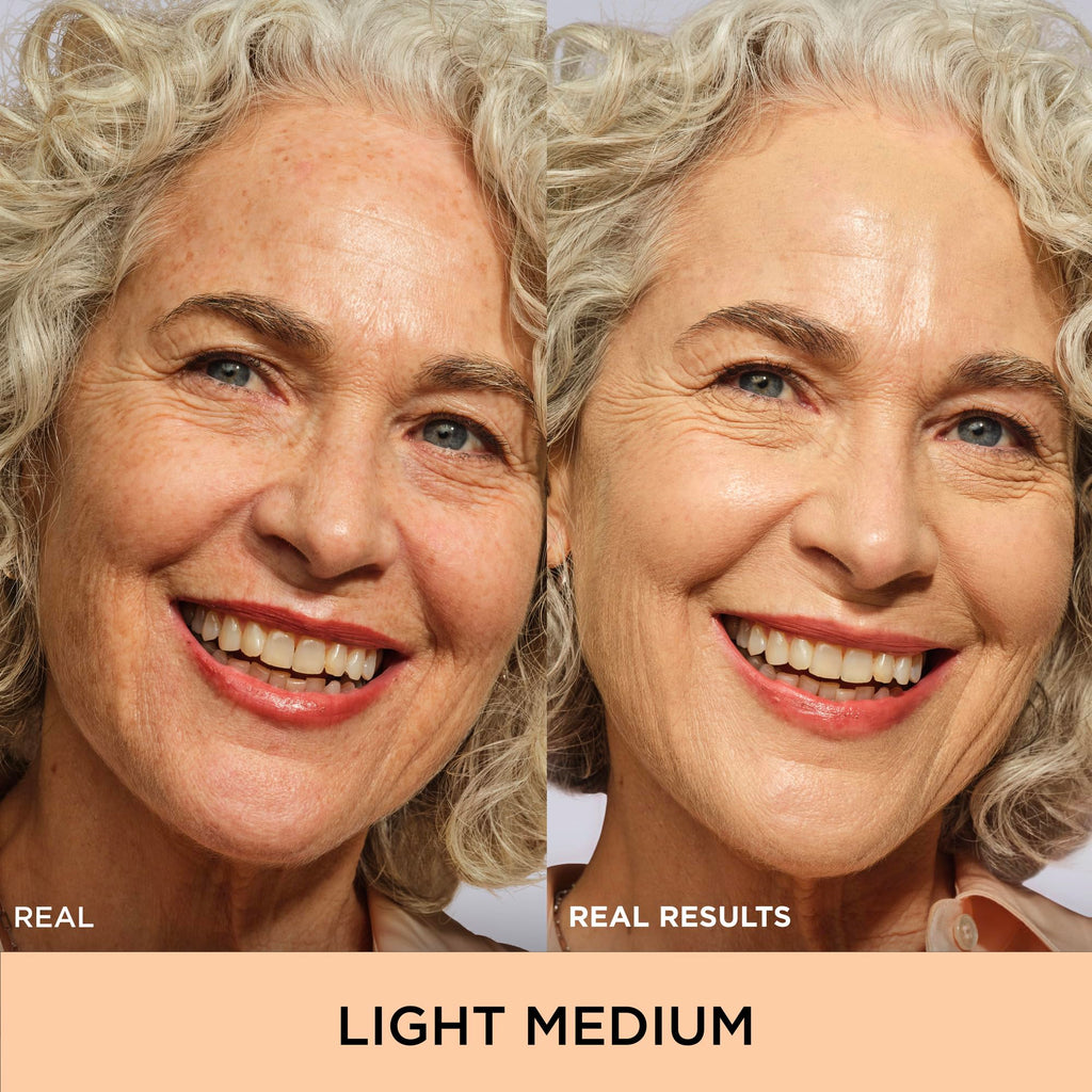 IT Cosmetics CC+ Cream SPF 50+ Full-Coverage CC Foundation, Hydrating Skincare, With Hyaluronic Acid, Niacinamide & Vitamin E for a Radiant Finish, Your Skin But Better, Shade: Light Medium, 32ml - Damaged Box